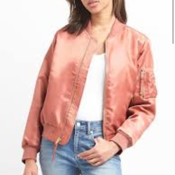 gap pink bomber jacket